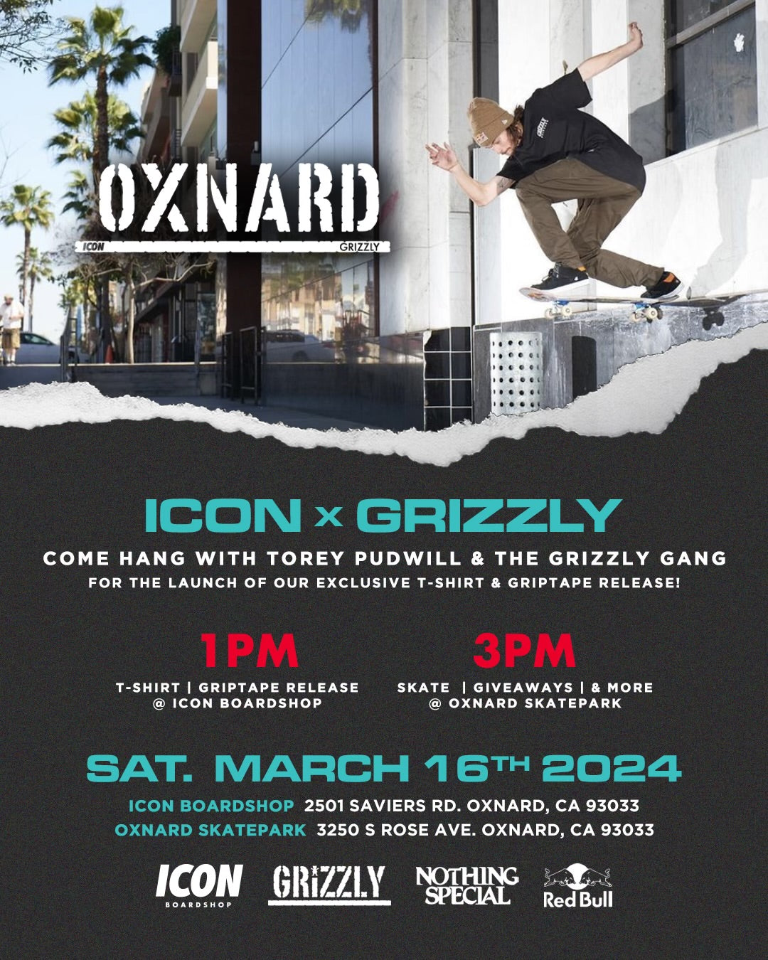 Icon Boardshop x Grizzly Griptape Event!