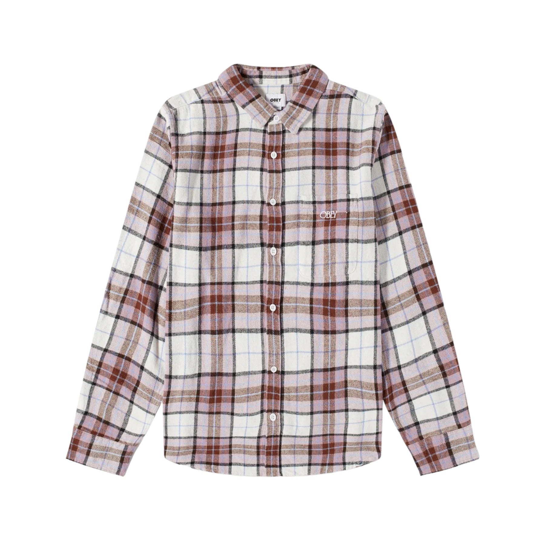 Obey Vince Woven Flannel - Unbleached
