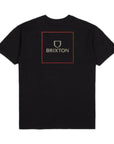 Brixton Alpha Square S/S Standard T-Shirt - Black/Casa Red