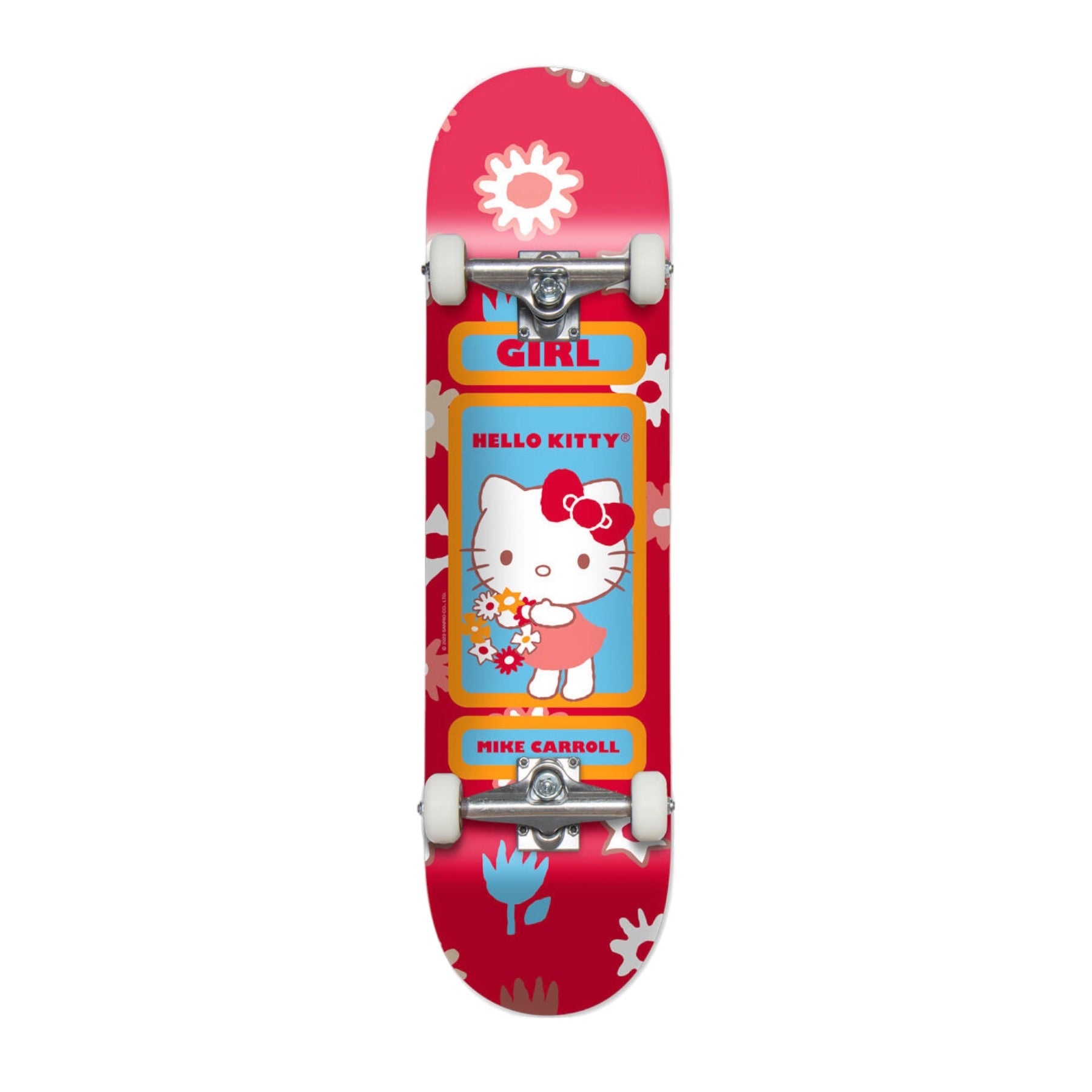 Girl x Sanrio Caroll Hello Kitty Skateboard Complete - 8.0&quot;