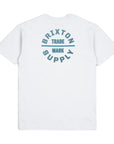 Brixton Oath V S/S Standard Tee - White/Chinois Green