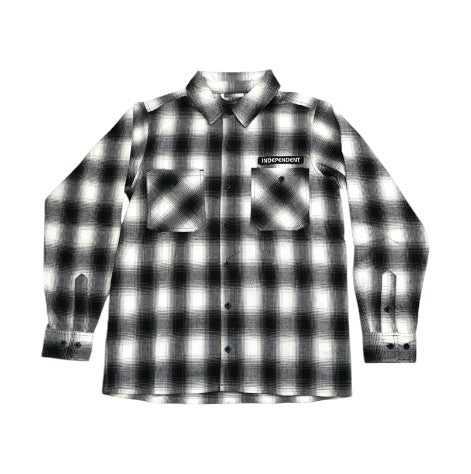black and white plaid dress shirt mens Independent Tilden L/S Flannel