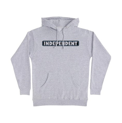 Independent Bar Logo Hoodie Heather Grey