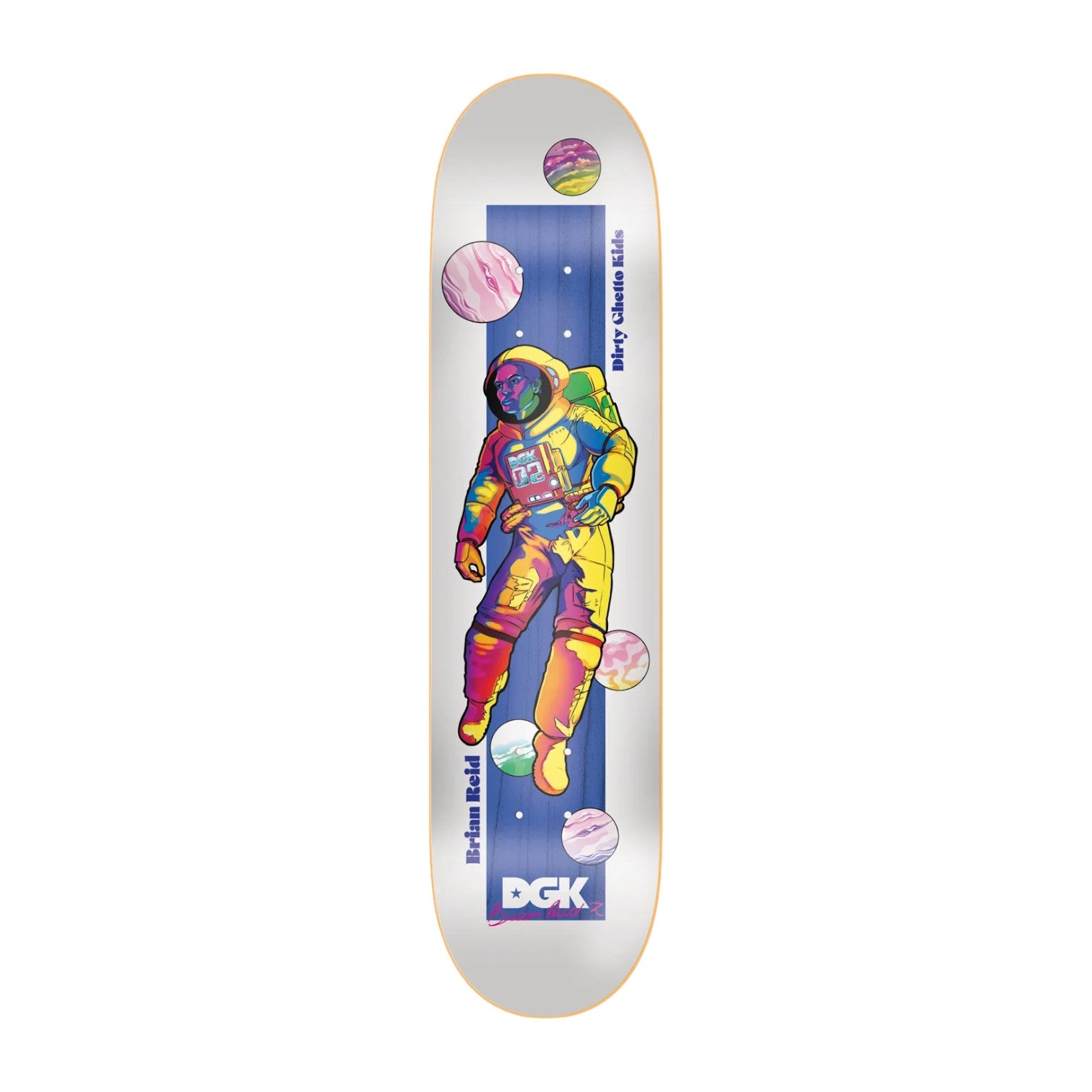 DGK Intergalactic White Brian Reid Skateboard Deck