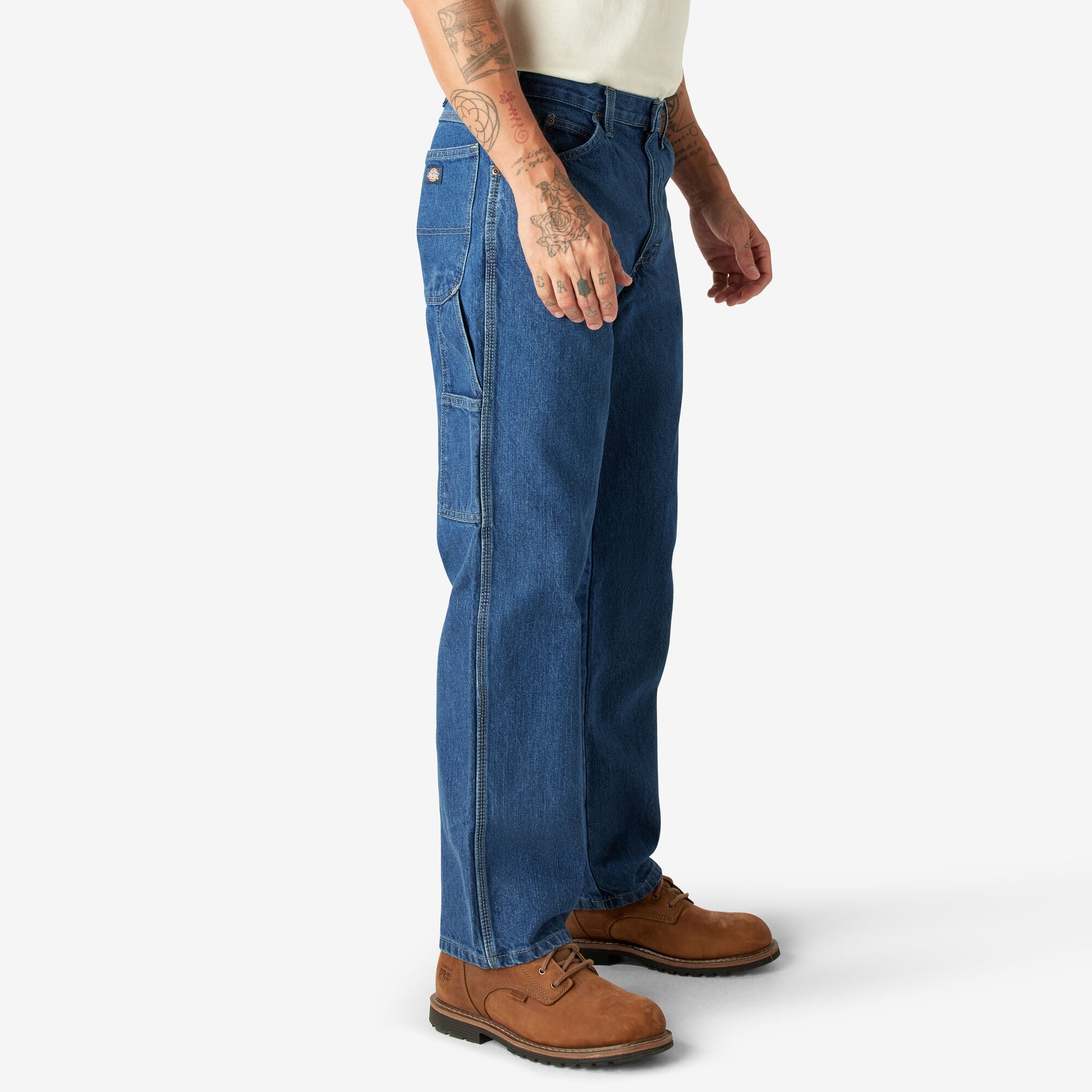 Dickies 1993 Relaxed Fit Carpenter Jeans - Stonewash Indigo Blue