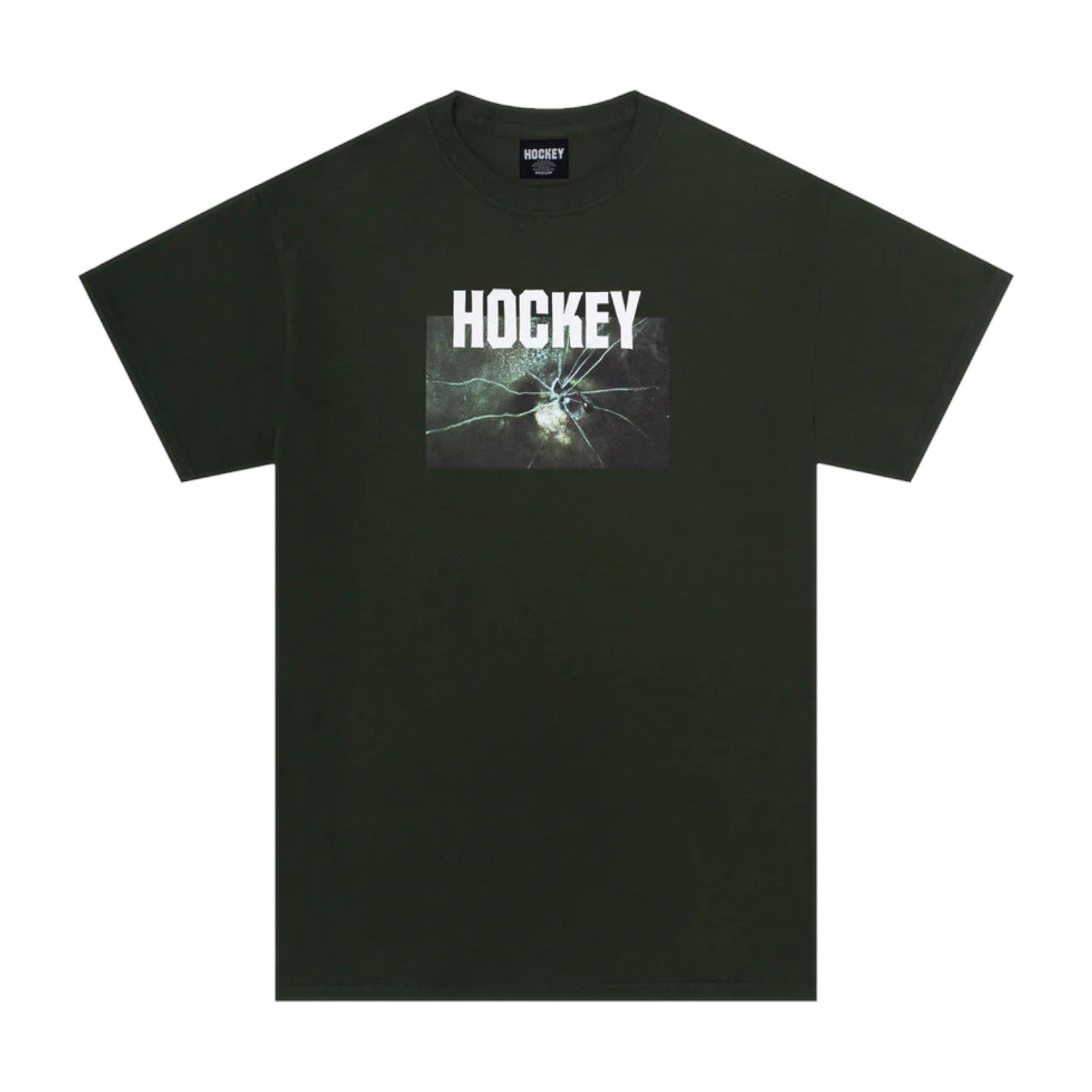 Hockey Thin Ice Tee - Dark Green