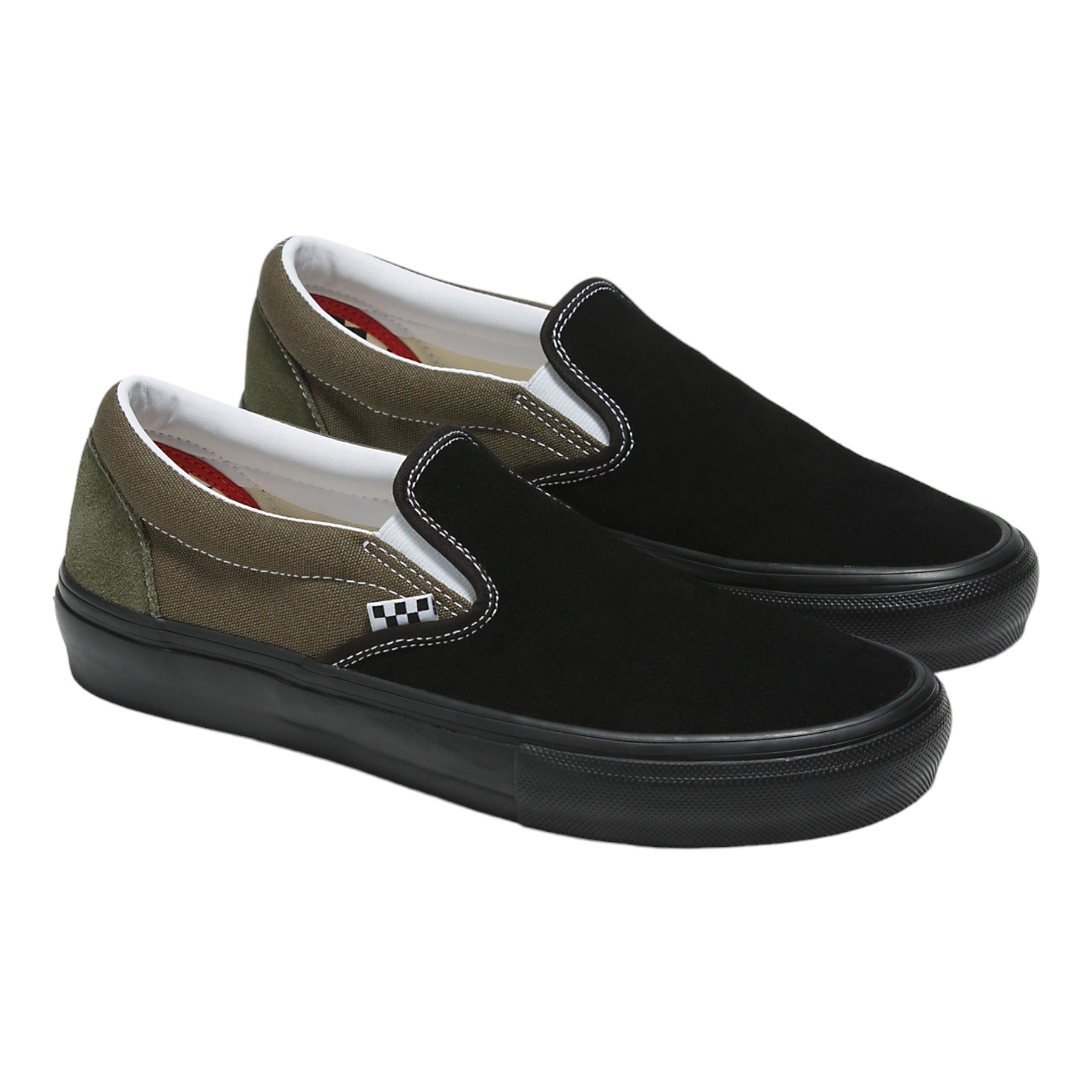 Vans Skate Slip-On Shoes - Black/Grapeleaf
