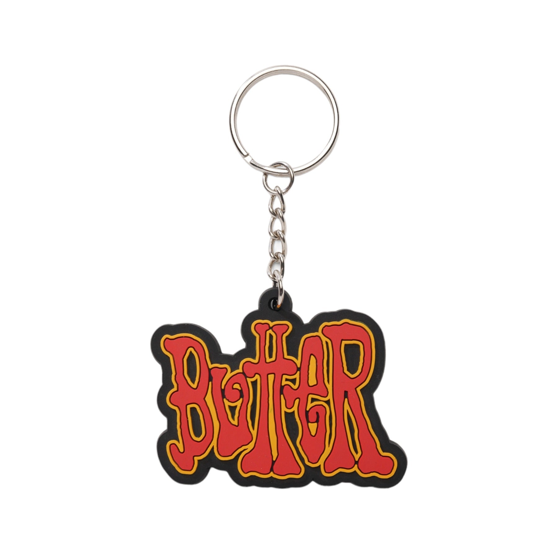ButterGoods Tour Rubber Key Chain - Red/Yellow