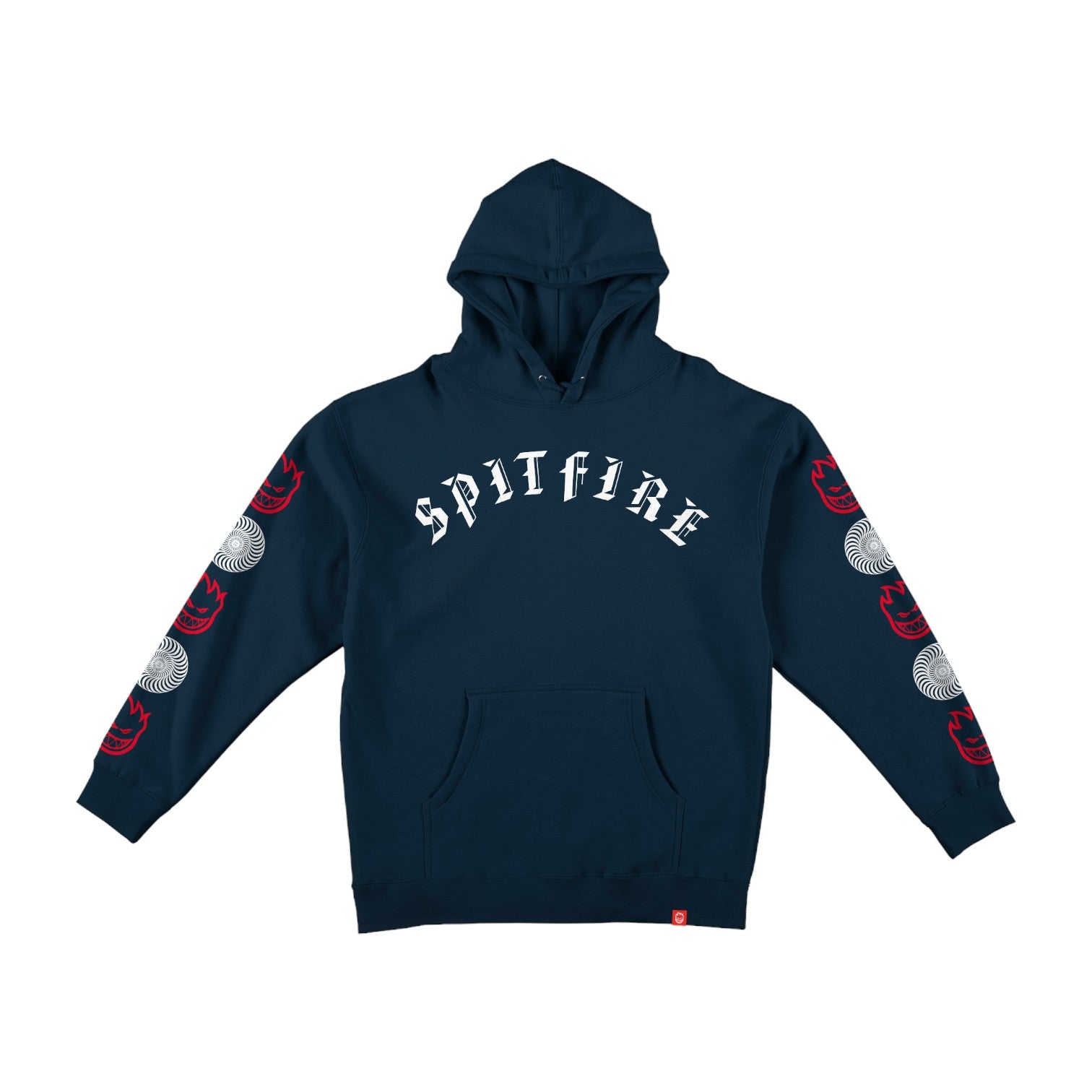 Spitfire Old E Combo Sleeve Hoodie - Navy