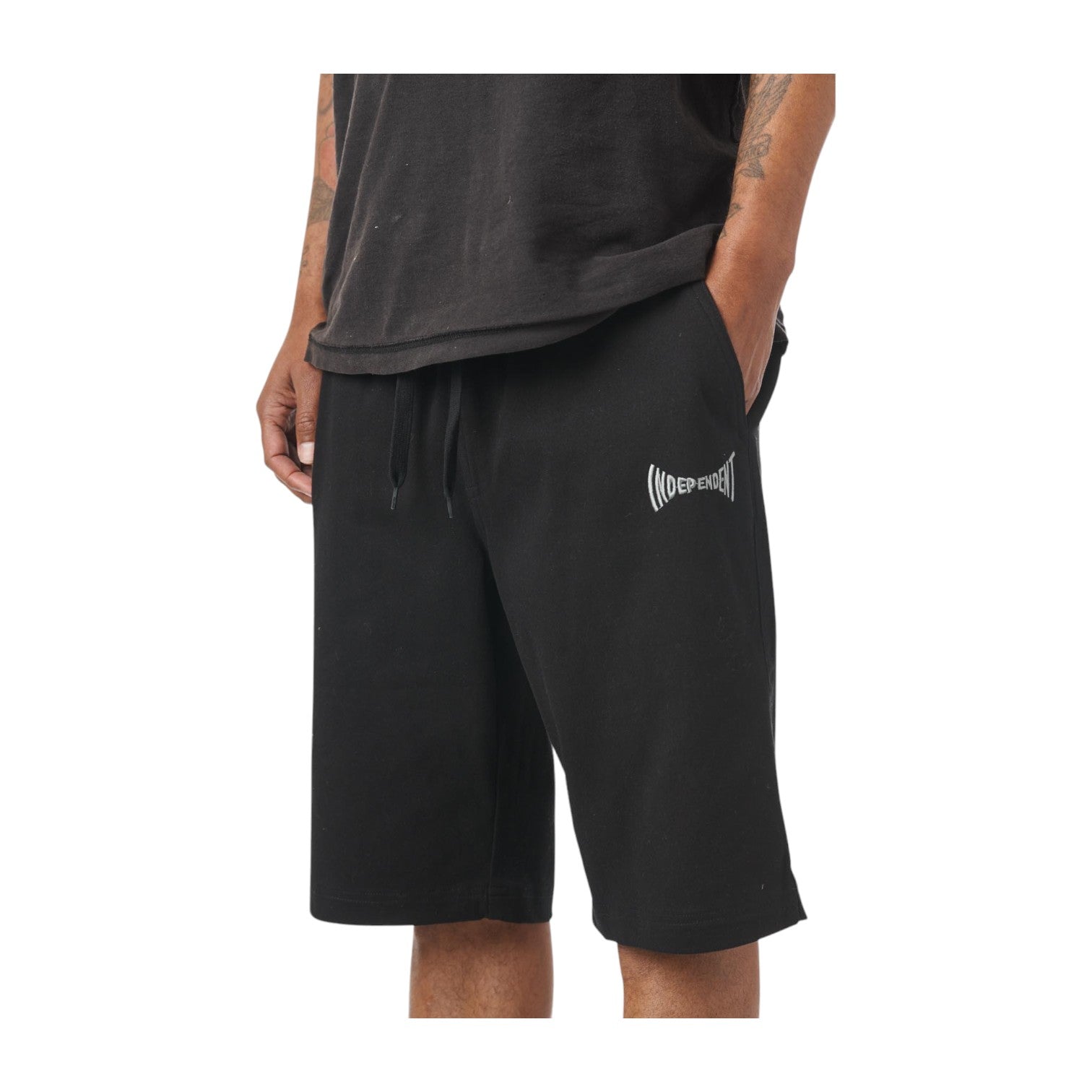 Independent Span Pull On Shorts - Black