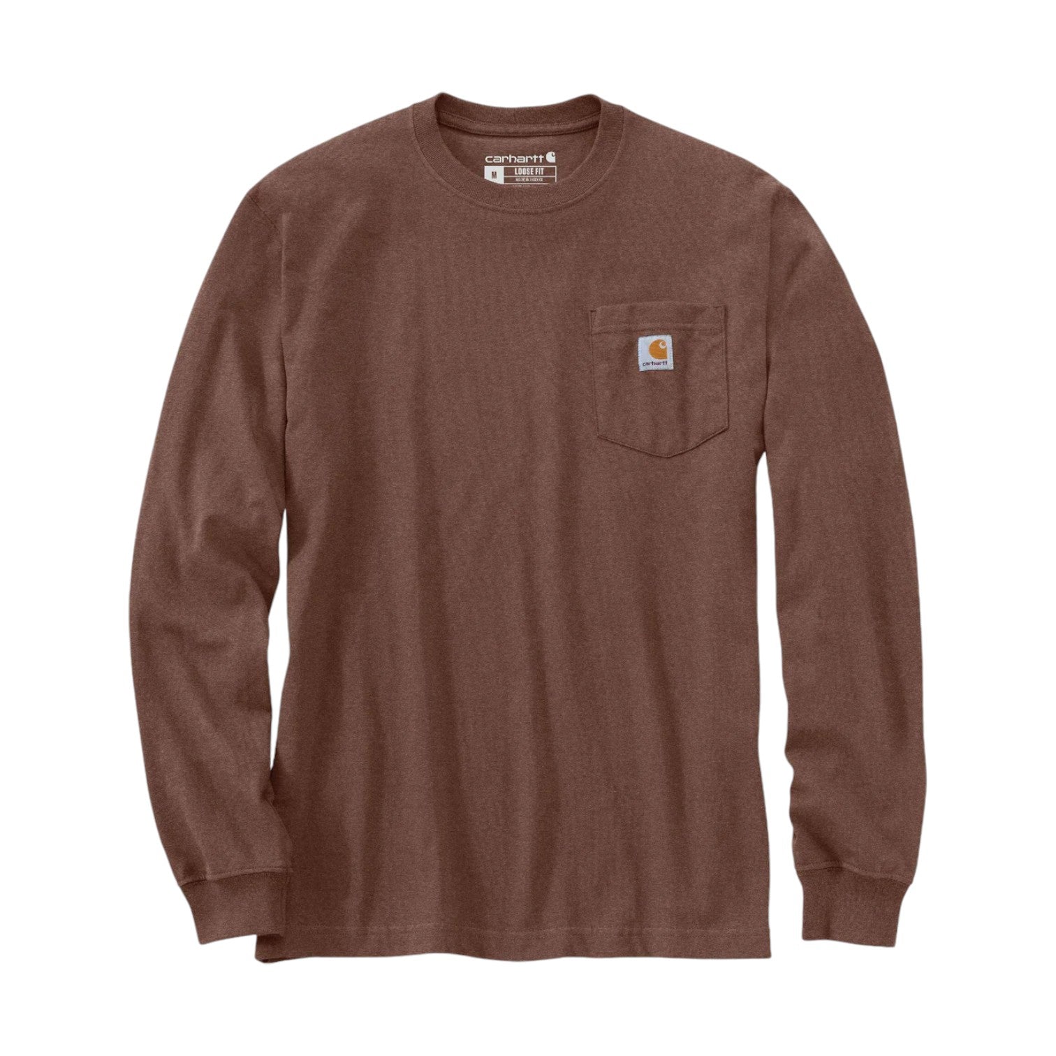 carhartt ベロアポロ　LS Carhartt K126 Workwear L/S Pocket Tee - Mocha Heather – Icon Boardshop