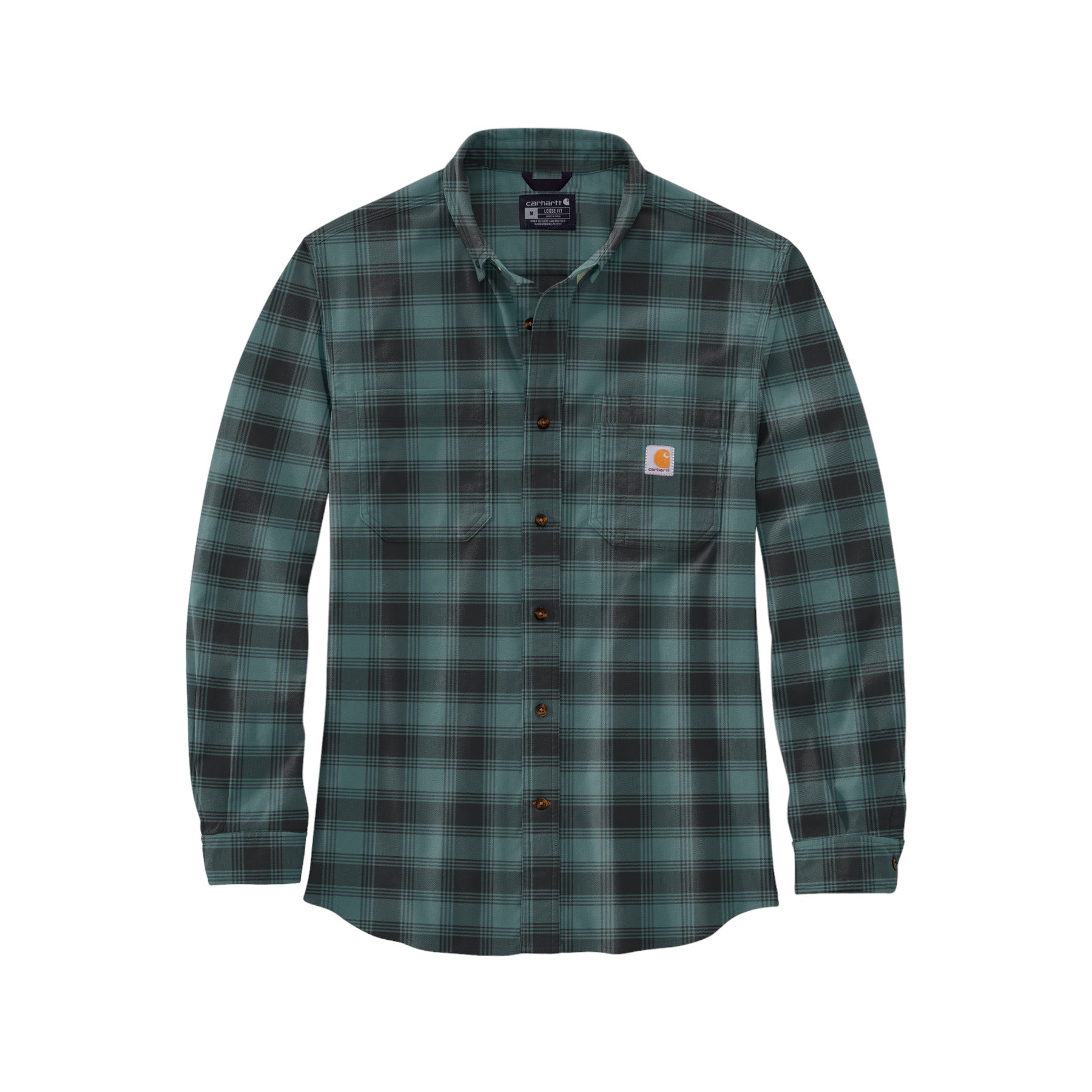 Carhartt Relaxed Fit Midweight Flannel - Sea Pine