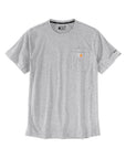 Carhartt Force® Relaxed Fit Midweight Short Sleeve Pocket T-Shirt - Heather Grey