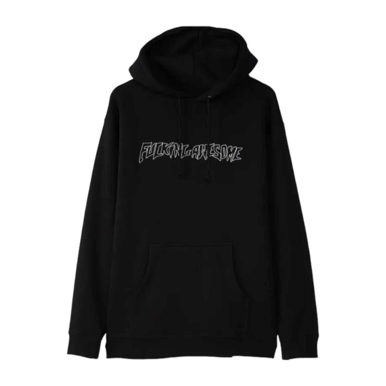 Fucking Awesome Outline Stamp Hoodie - Black