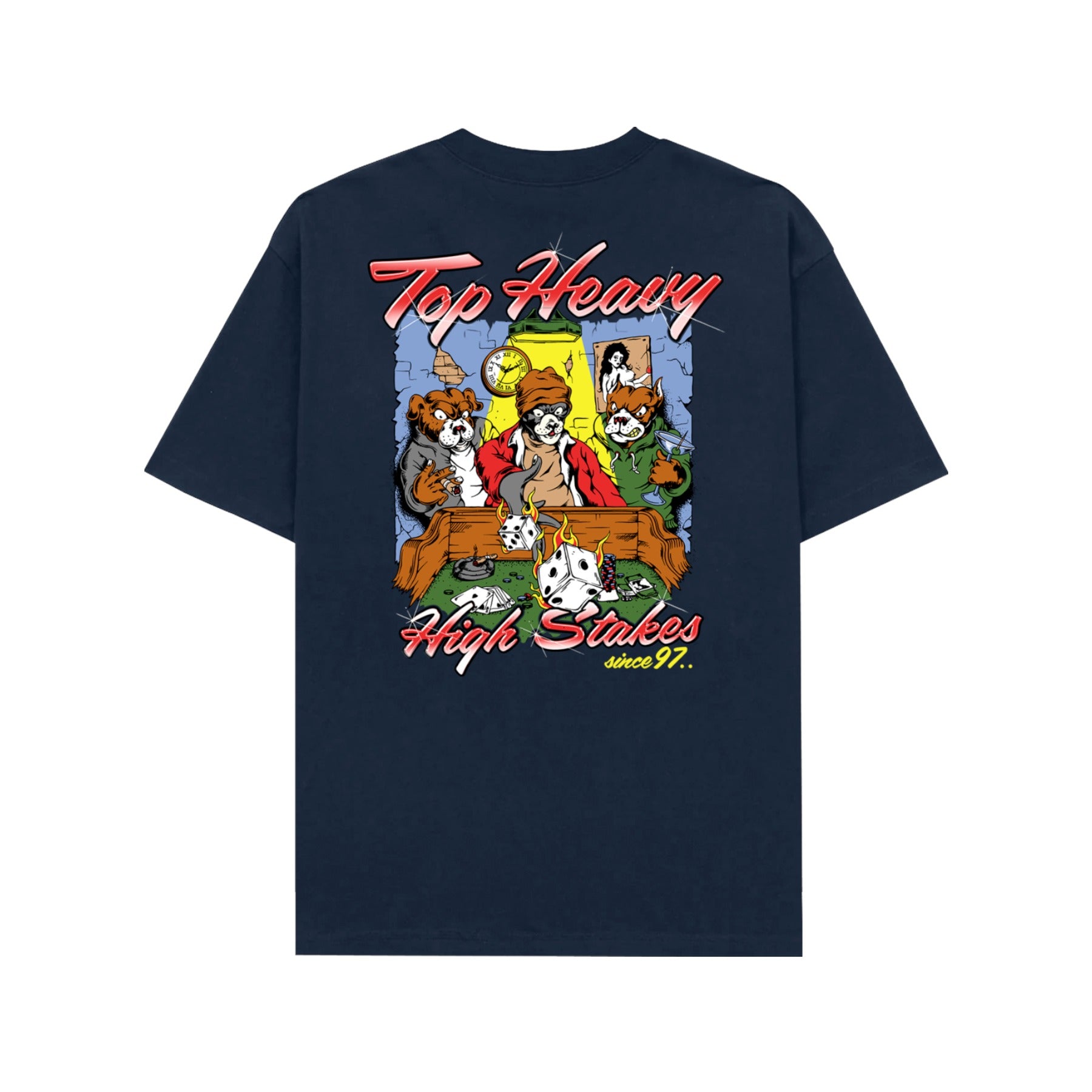 Top Heavy High Stakes S/S Tee - Navy