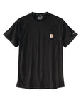 Carhartt Force® Relaxed Fit Midweight Short Sleeve Pocket T-Shirt - Black