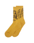 Fucking Awesome Front Row Socks - Gold
