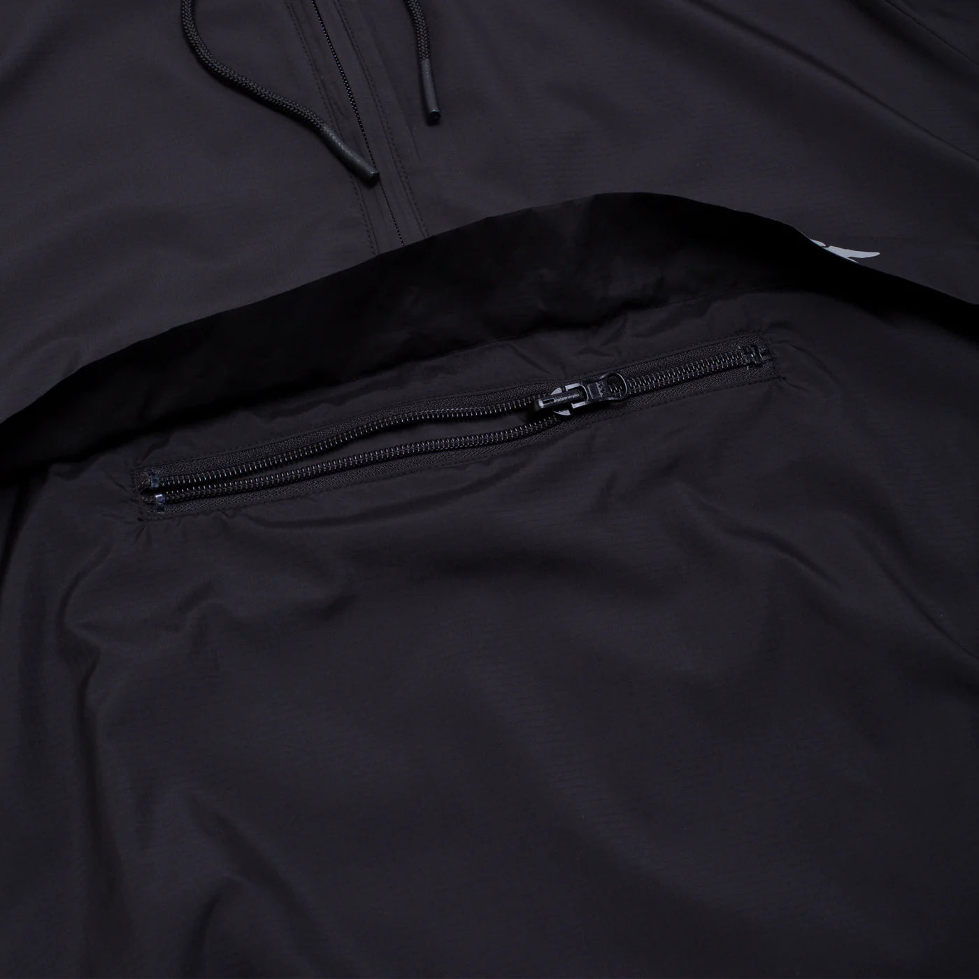 Fucking Awesome Cut off Logo Anorak Puillover - Black