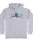 Santa Cruz X Thrasher Screaming Logo Hoodie -Grey Heather