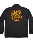 Santa Cruz X Thrasher Flame Dot Coach Jacket - Black