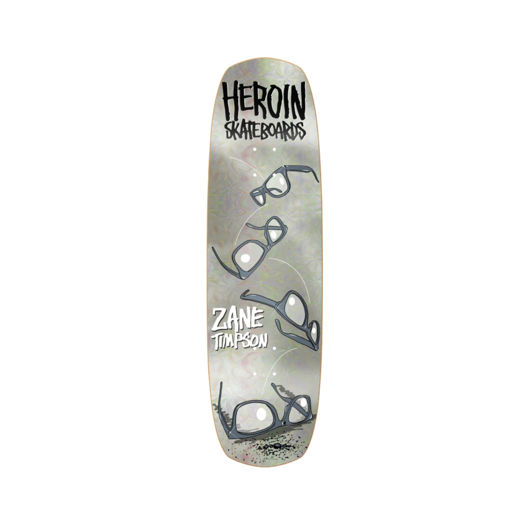 Heroin Zane Timpson Glasses Holo Foil Deck - 9.0&quot;