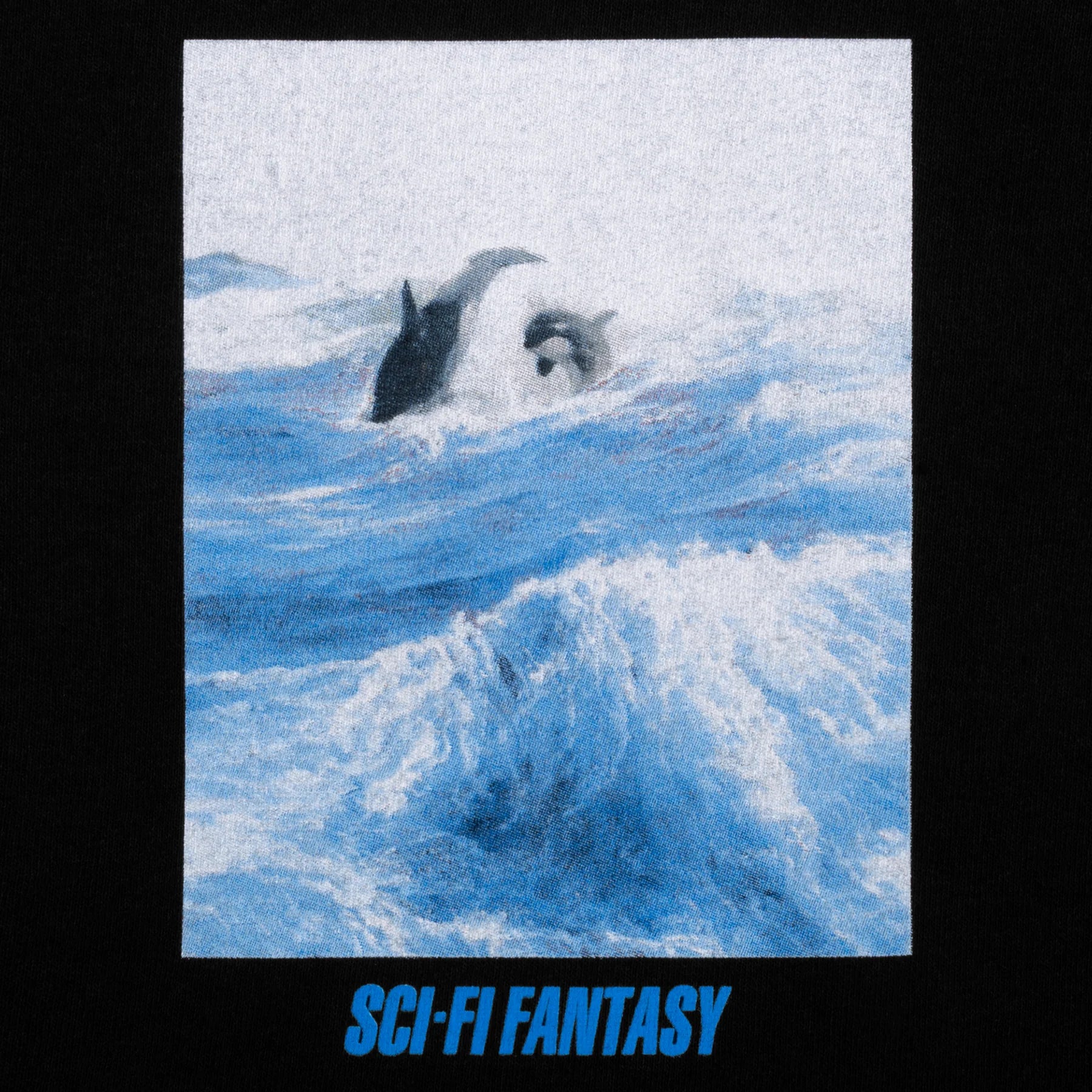 Sci-Fi Fantasy Killer Whale Tee - Black