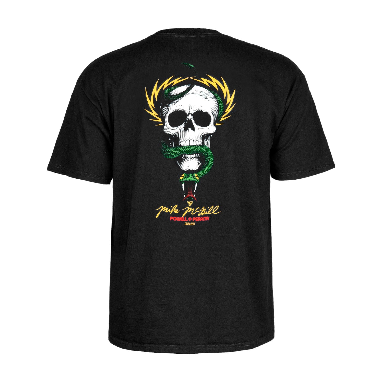 Powell Peralta Mike McGill Skull &amp; Snake T-Shirt - Black