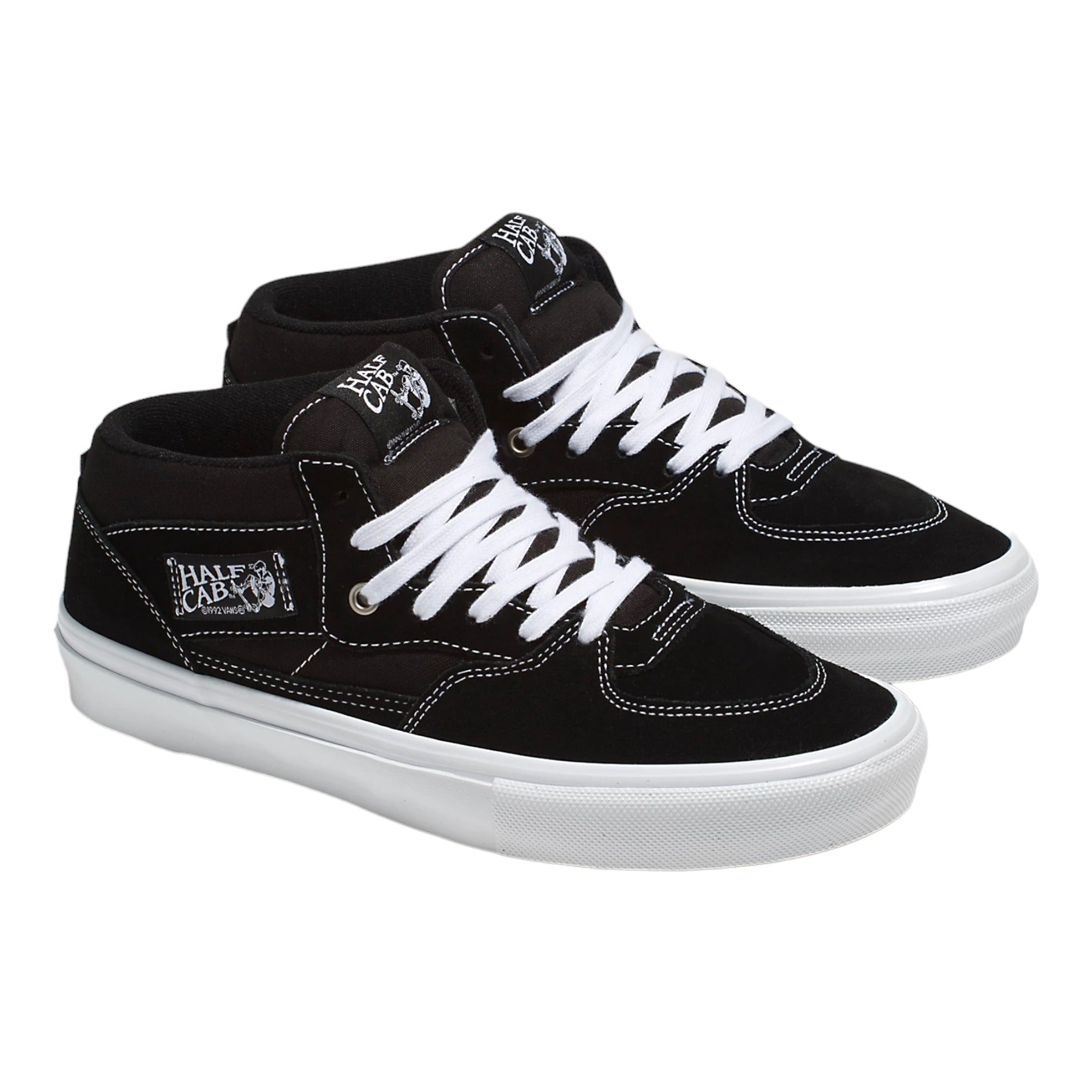 Vans Skate Half Cab Shoes - Black/White