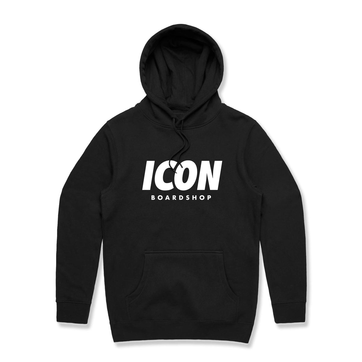 Icon Logo Hoodie - Black – Icon Boardshop