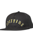 Spitfire Old E Arch Snapback - Charcoal/Yellow
