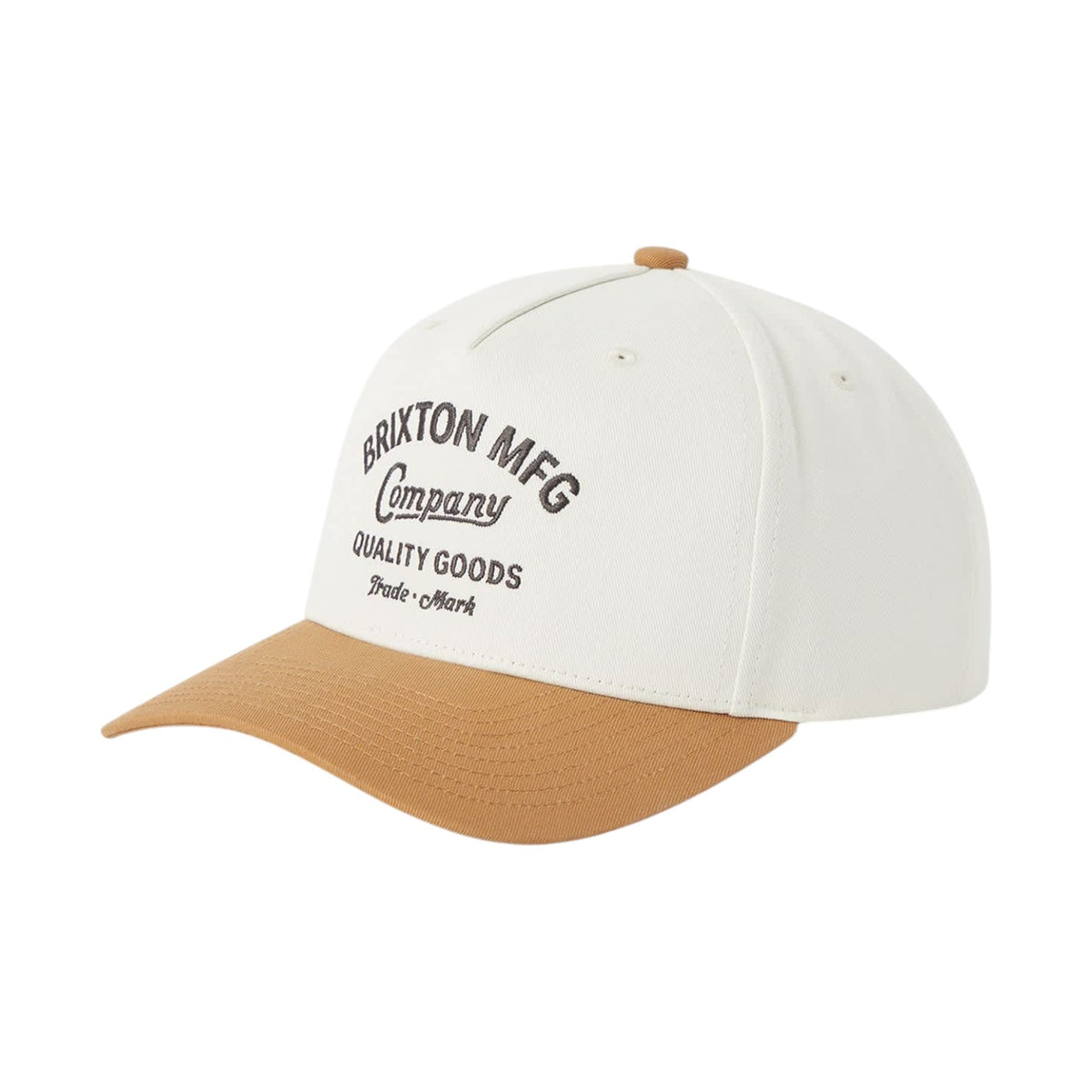 Brixton Stratton Snapback - Off White/Caramel