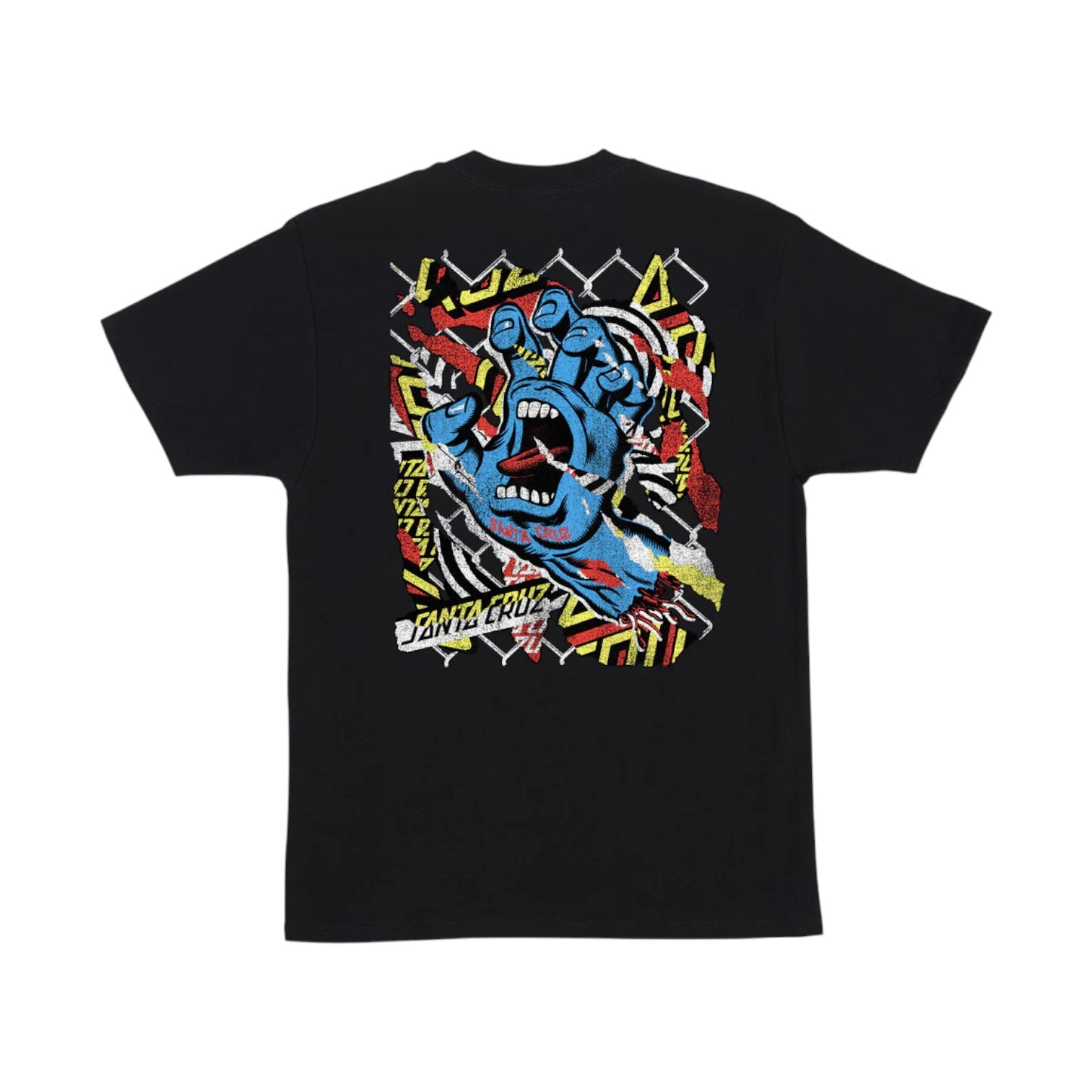 Santa Cruz Damaged Hand T-Shirt - Black