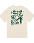 Obey Smash the Control Machine T-Shirt - Cream