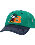Buttersgoods x Peanuts Music Snapback Cap - Washed Kelly Green/Navy