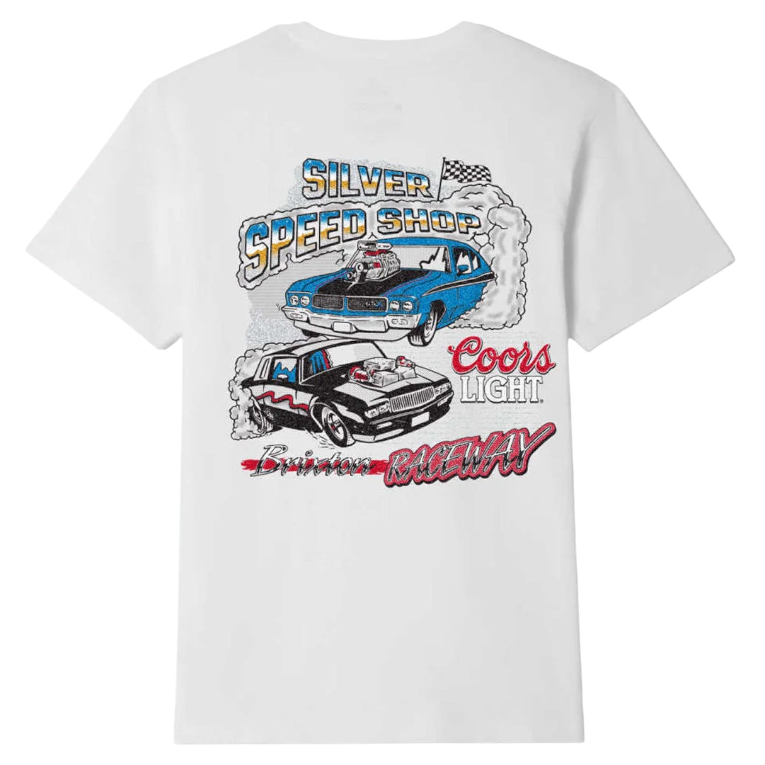 Brixton x Coors Light Raceway S/S Standard Tee - White