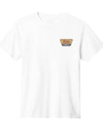 Brixton Linwood S/S Standard Tee - White/Red Ochre
