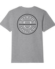 Brixton Crest II Standard S/S Tee - Heather Grey/White
