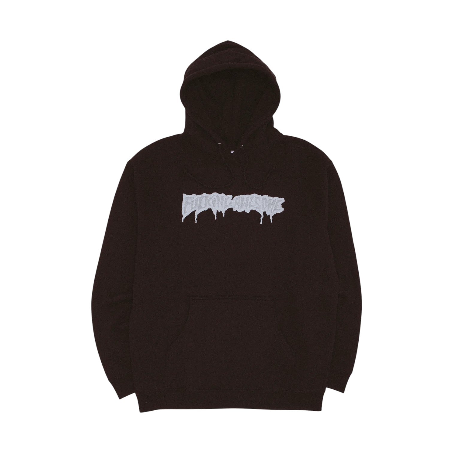 Fucking Awesome Reflective Drip Logo Hoodie - Black