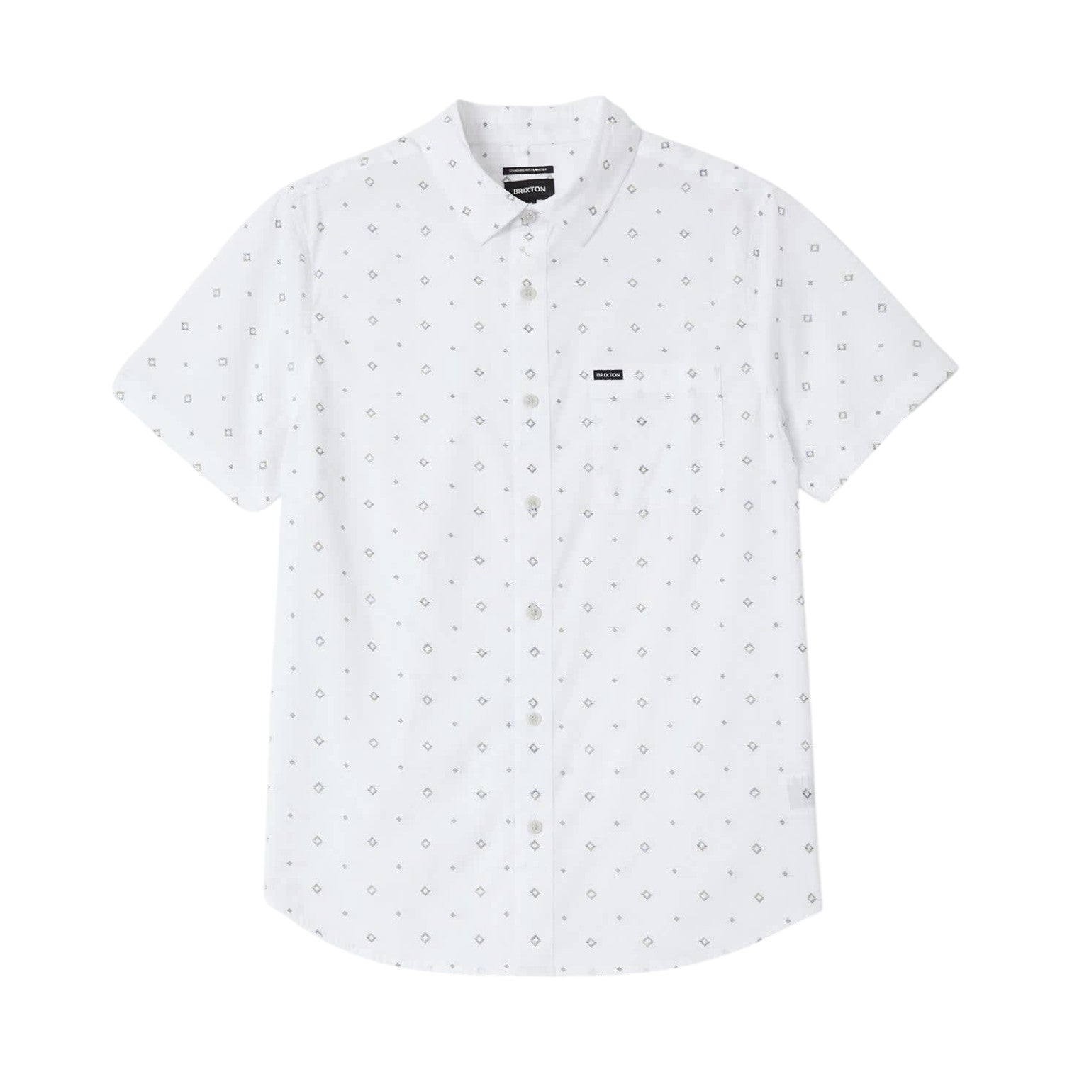 Brixton Charter Print S/S Woven - White/Geo