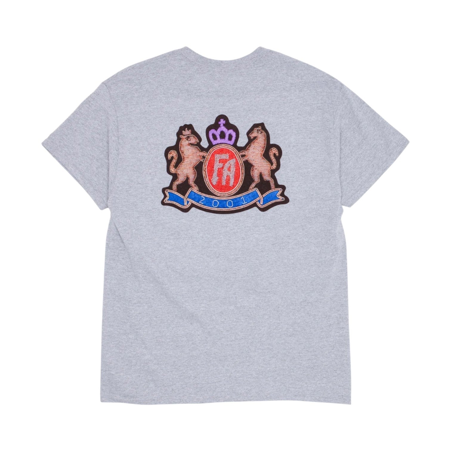 Fucking Awesome Printed Crest Tee - Ash Heather