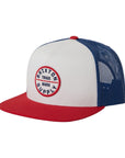 Brixton Oath MP Trucker Hat - White/Midnight Blue