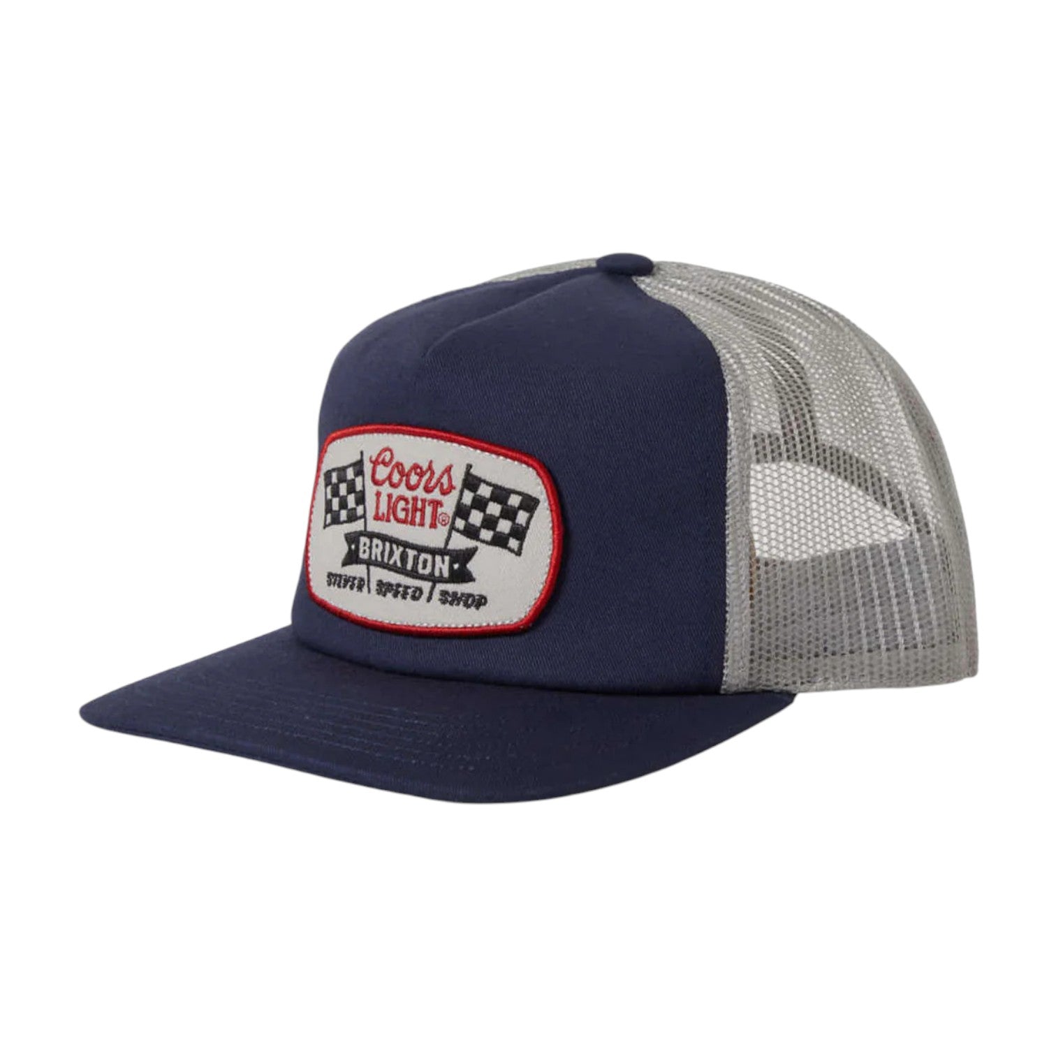 Brixton x Coors Light Pit Stop MP Trucker - Coors Navy/Silver
