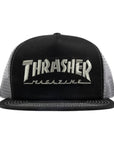 Thrasher Mag Logo Trucker Hat - Black/Grey