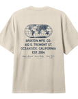 Brixton Union HW Relaxed Tee - Cream Classic Wash