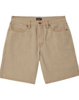 Brixton Relaxed Short - Washed British Khaki