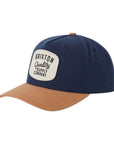 Brixton Hubal Snapback - Washed Navy/Dusted Ochre