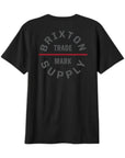 Brixton Oath V S/S Standard Tee - Black/Charcoal