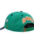 Buttersgoods x Peanuts Music Snapback Cap - Washed Kelly Green/Navy