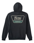 Brixton Linwood Hoodie - Black/Mallard Green