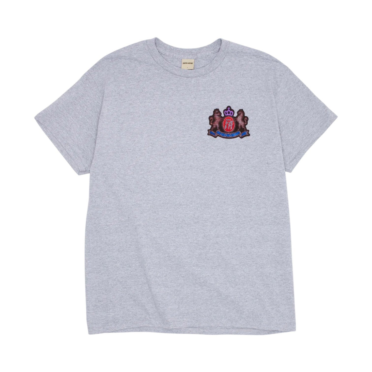 Fucking Awesome Printed Crest Tee - Ash Heather